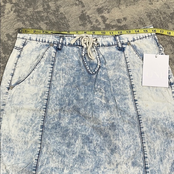 NWT One Teaspoon Luxe Harem Shorts Denim Classic Chambray Relaxed Sz 26 - Picture 12 of 16